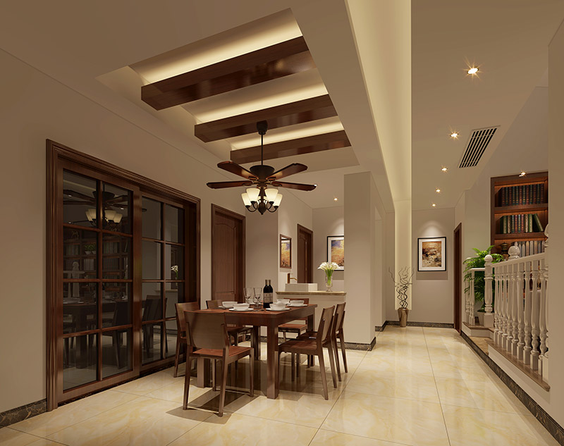 现代前卫风格室内装修效果图-荣安花园复式150平米-餐厅 现代前卫风格室内装修效果图-荣安花园复式150平米-餐厅